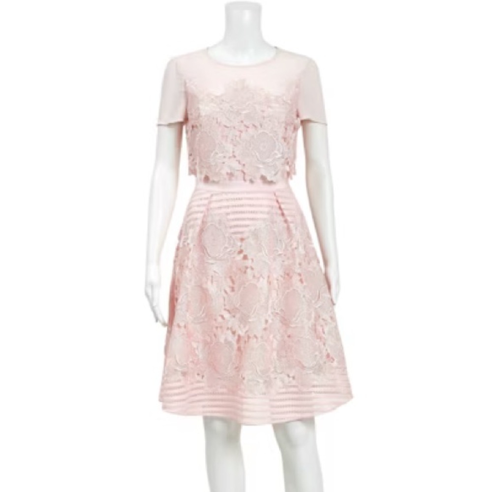 TED baker Limie pink fit and flare dress